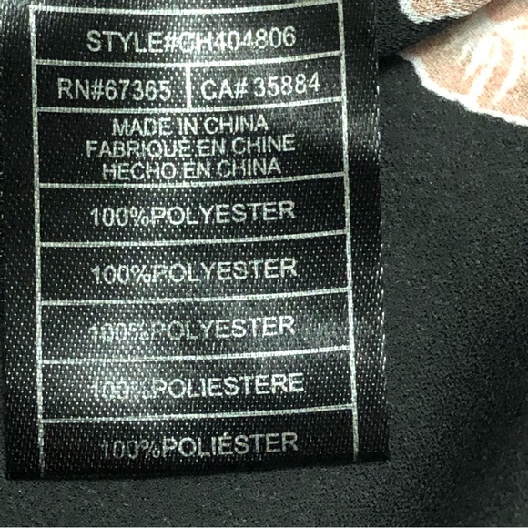 Cupcakes & Cashmere Blouse Black Floral choker collar / cold shoulder size M - Picture 11 of 14